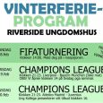 Aktiviteter i vinterferien 2019 på Riverside ungdomshus